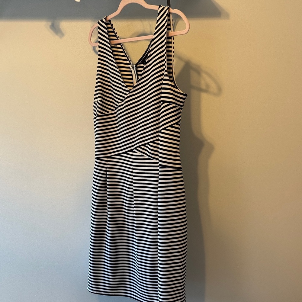 Lane Bryant Blue and White Striped Dress